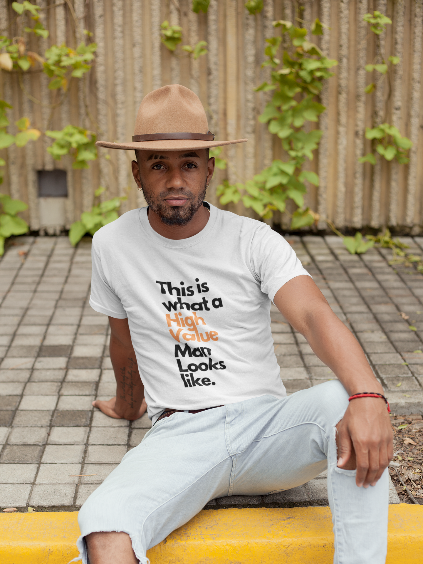 White High Value Man Unisex t-shirt