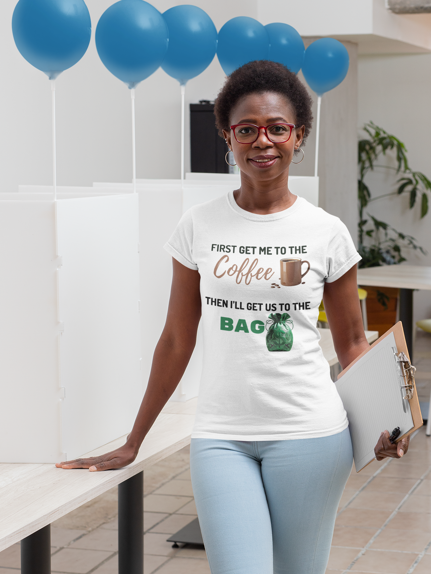 W Coffee then Bag Unisex t-shirt
